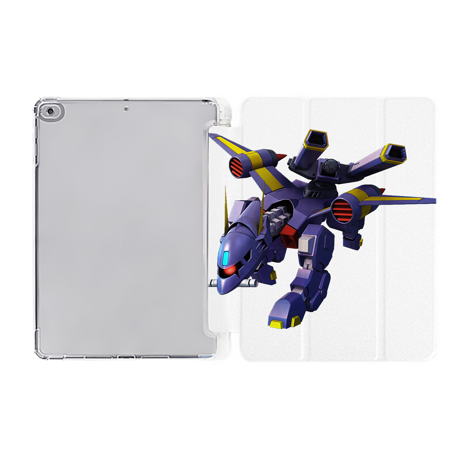 （画像用） 機動戦士ガンダム Mobile Suit Gundam IPad ケース ペン収納付き 三つ折りスタンド PUレザー×シリコン 対応機種9.5/10.5/10.9インチ